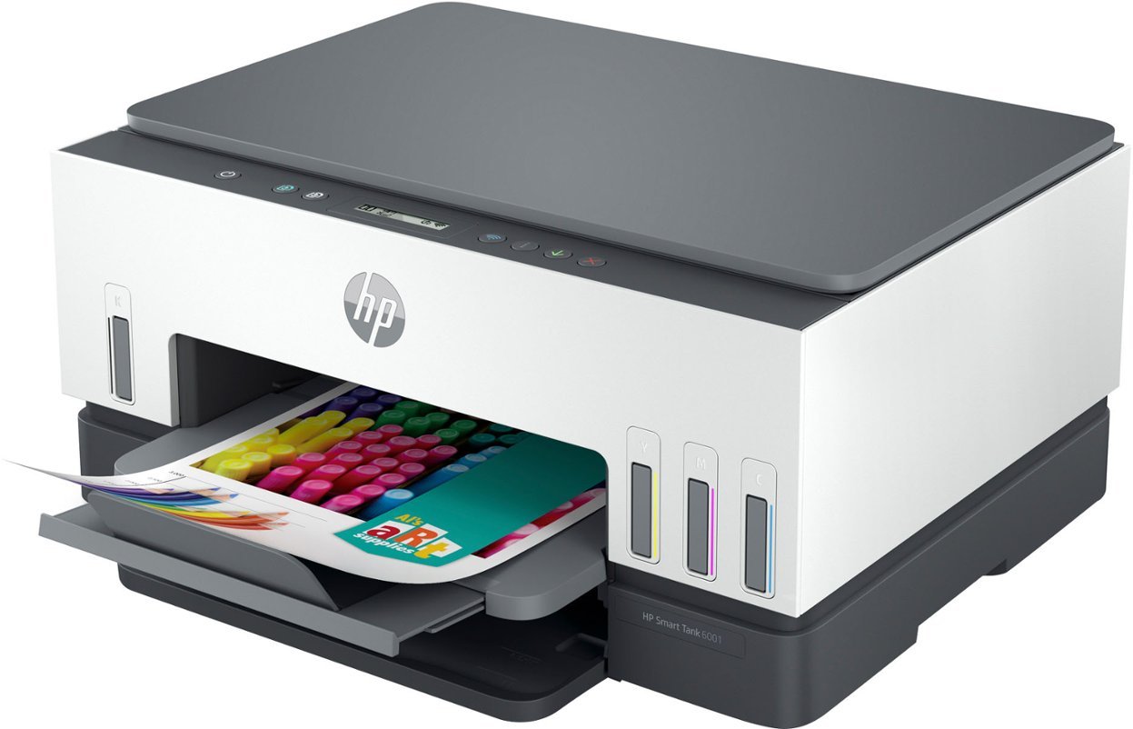 HP - Smart Tank 6001 Wireless All-In-One Super tank Inkjet Printer with up to 2 Years of Ink Included - Basalt-Basalt