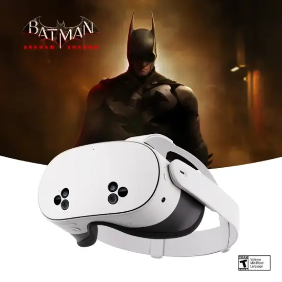 Meta Quest 3S 256GB — Get Batman: Arkham Shadow and a 3-Month Trial of Meta Quest+ Included — All-In-One Headset - White