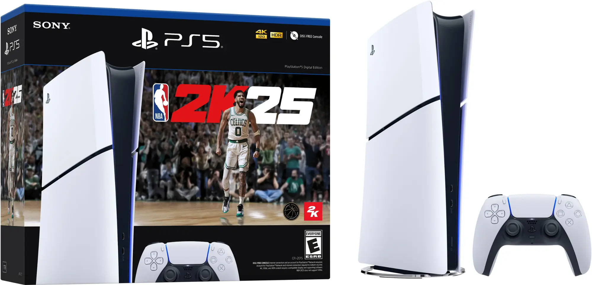 Sony - PlayStation 5 Slim Console Digital Edition – NBA 2K25 Bundle - Black-Black