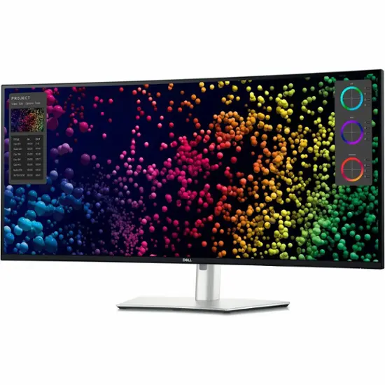 Dell - UltraSharp 39.7" IPS LED Curved 120Hz Monitor with HDR (USB, HDMI) - Black, Silver, Dual Color