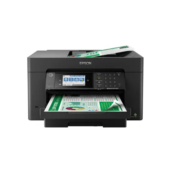 Epson - WorkForce Pro WF-7820 Wireless Wide-format All-in-One Printer - Black-Black