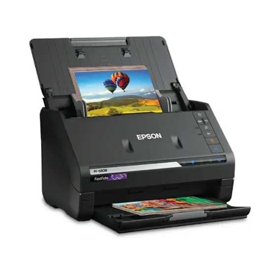 Epson - Fast Foto FF-680W Wireless High-speed Photo Scanning System - Black-Black