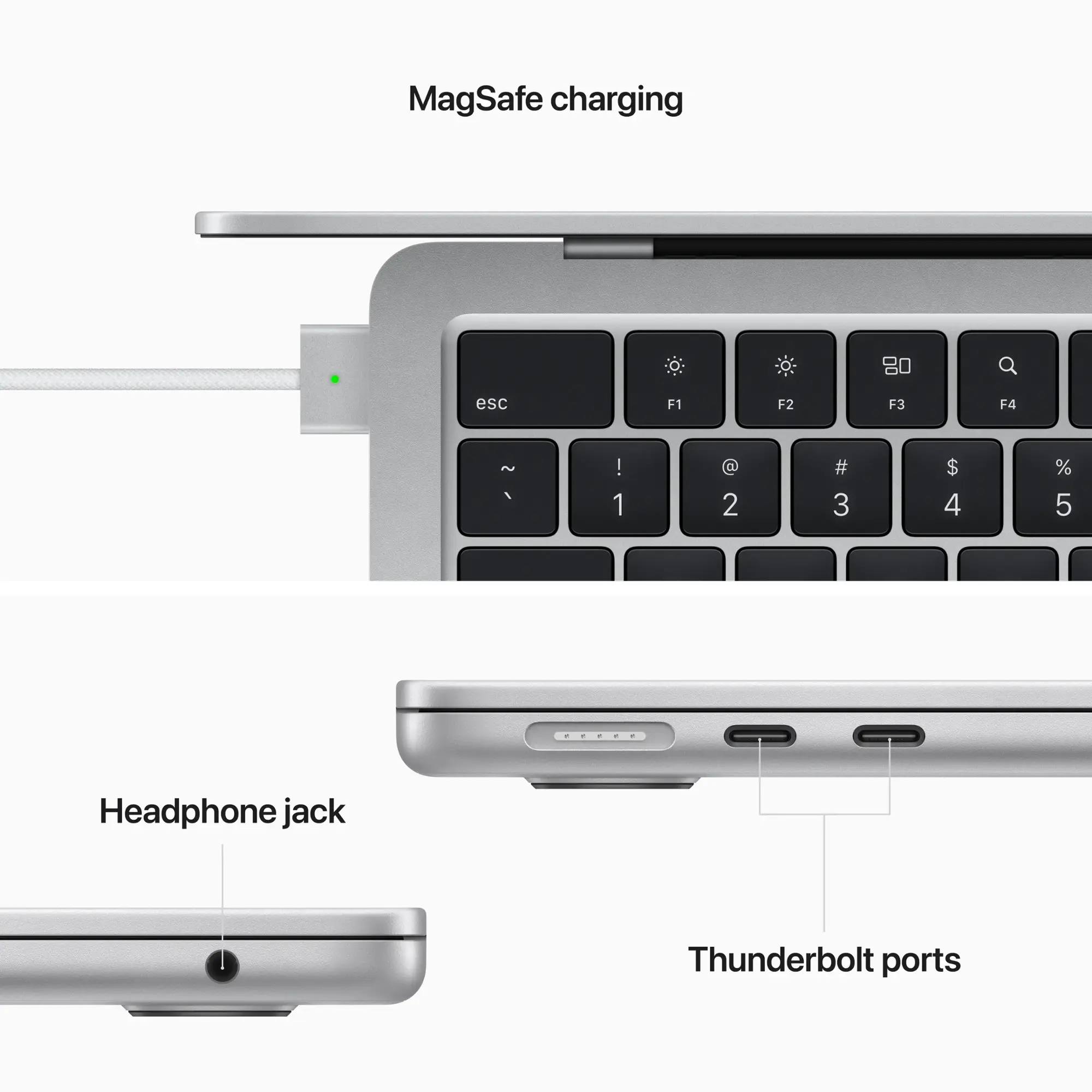 Apple - MacBook Air 13.6" Laptop - M2 chip Built for Apple Intelligence - 8GB Memory - 512GB SSD - Silver