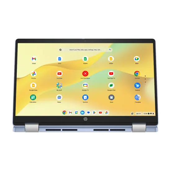 HP - 2-in-1 14" Touch-Screen Chromebook Laptop - Intel Processor N100 - 4GB Memory - 64GB eMMC - Sky Blue-14 inches-Intel Processor N100-4 GB Memory-64 GB-Sky Blue