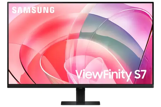 Samsung - 32” ViewFinity S7 LED 4k UHD 60Hz Monitor with HDR 10 (DisplayPort, HDMI) - Black