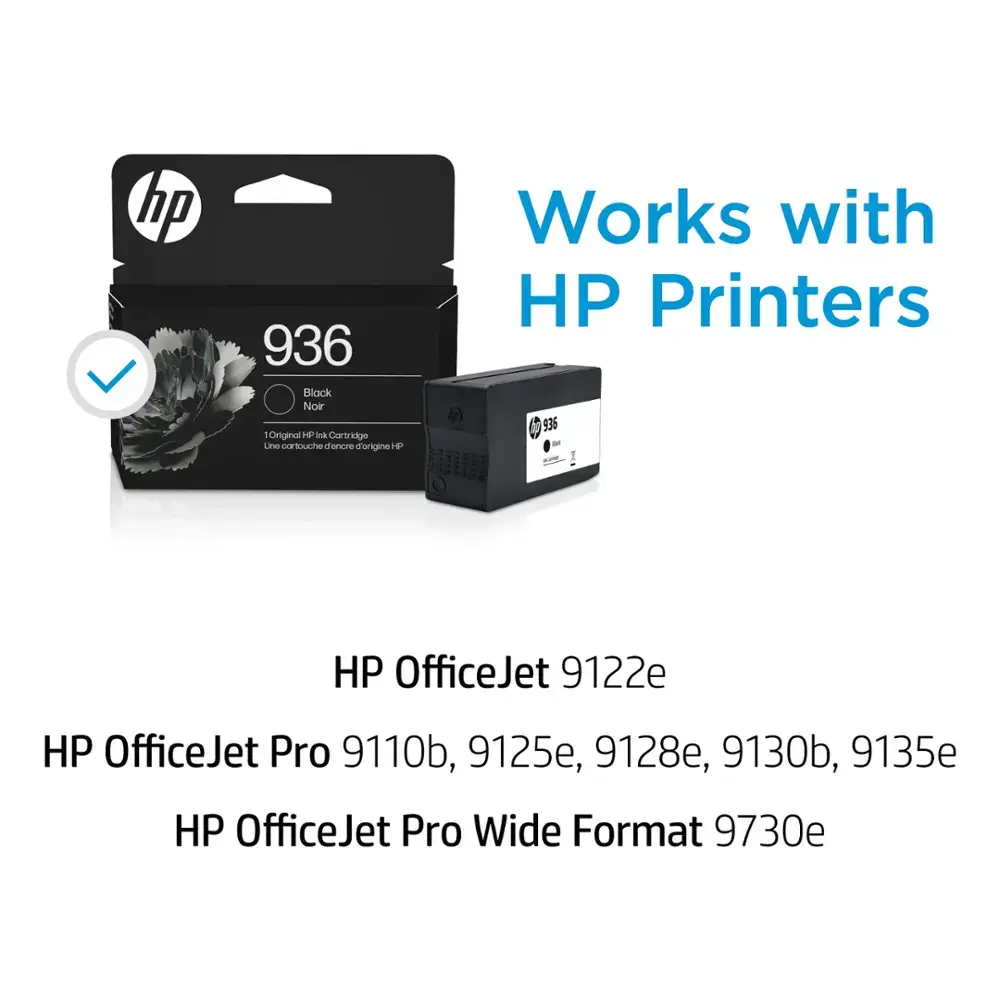 HP - 936 Standard Capacity Ink Cartridge - Black-Black