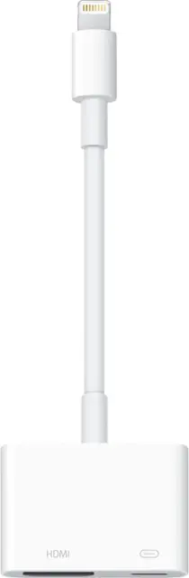 Apple - Lightning Digital A/V Adapter - White