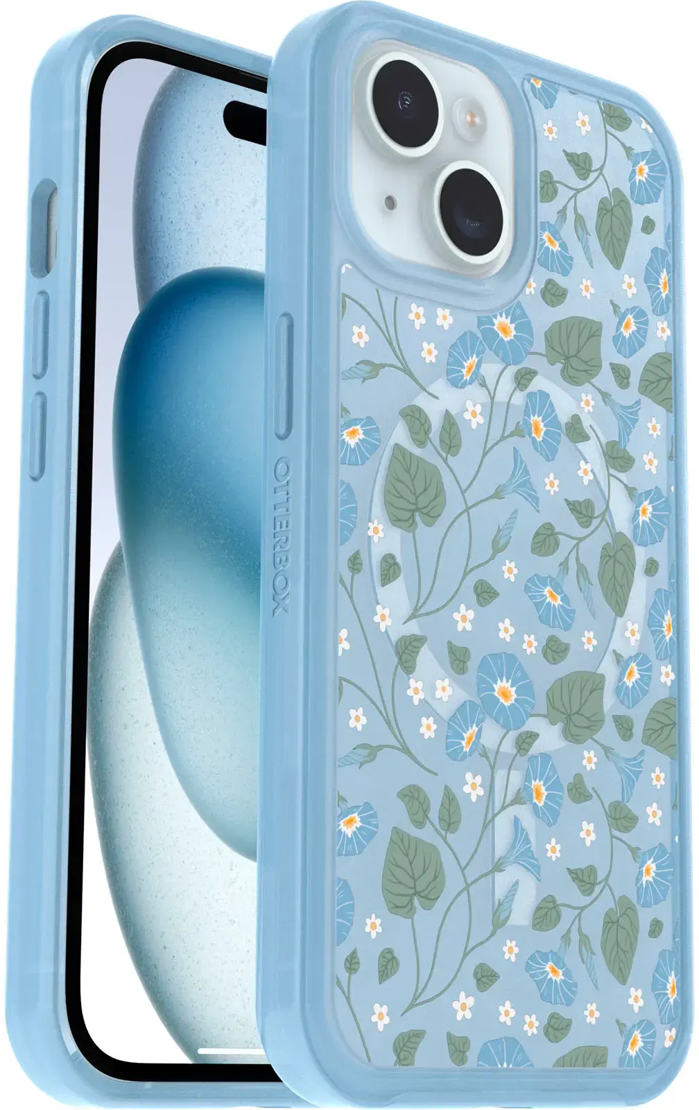 OtterBox - Symmetry Series Hard Shell for MagSafe for Apple iPhone 15, Apple iPhone 14, and Apple iPhone 13 - Dawn Floral