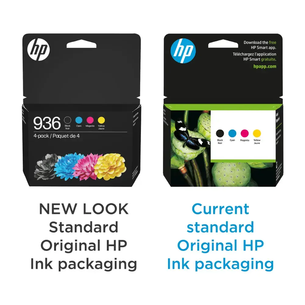 HP - 936 4-Pack Standard Capacity Ink Cartridges - Black/Cyan/Magenta/Yellow