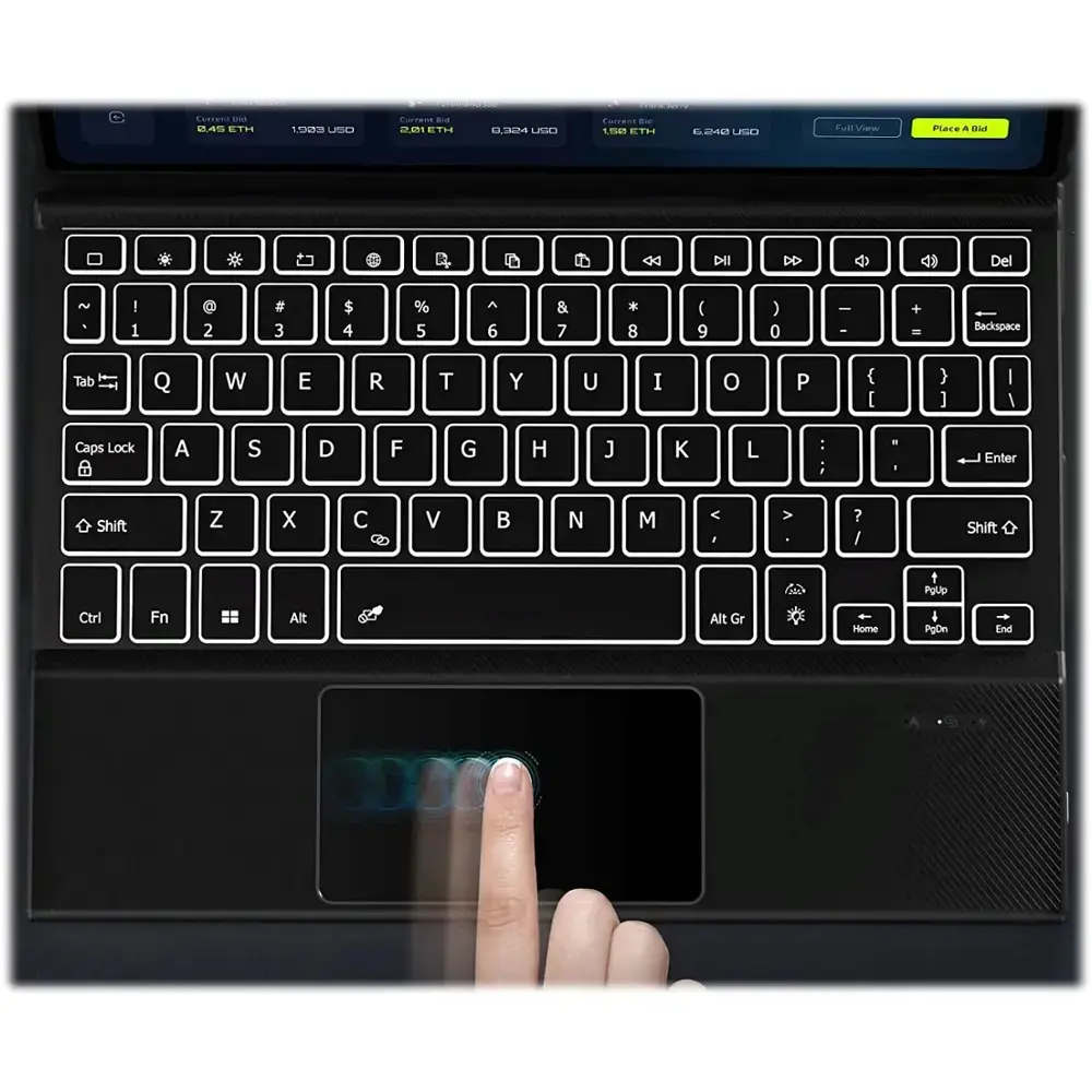 SaharaCase - Keyboard Case for Lenovo Tab P11 (Gen 2) - Black