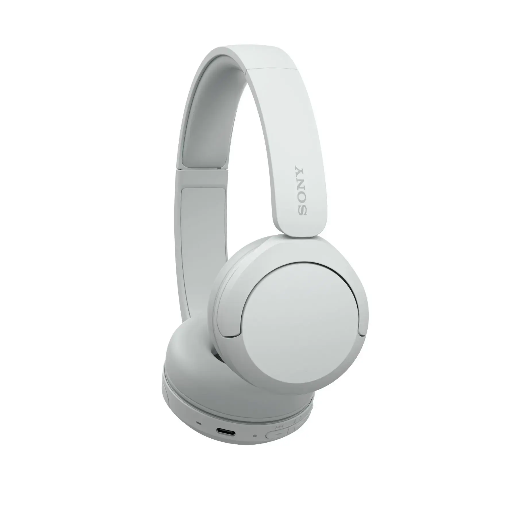 Sony - WH-CH520 Wireless Headphone with Microphone - White-White