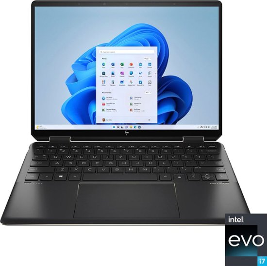 HP - Spectre 2-in-1 13.5" 3K2K OLED Touch-Screen Laptop - Intel Evo Platform - Core i7 - 16GB Memory - 1TB SSD - Nightfall Black-13.5-Intel 13th Generation Core i7 Evo Platform-16 GB Memory-1TB SSD-Nightfall Black