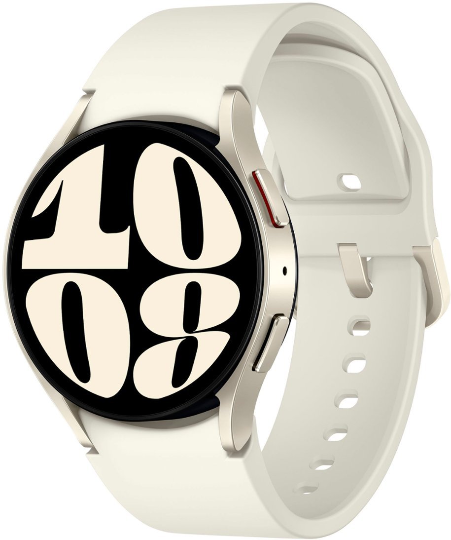 Samsung - Galaxy Watch6 Aluminum Smartwatch 40mm BT - Cream-Cream