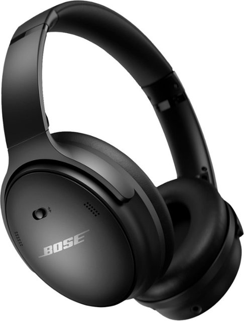 Bose - QuietComfort 45 Wireless Noise Cancelling Over-the-Ear Headphones - Triple Black-Triple Black