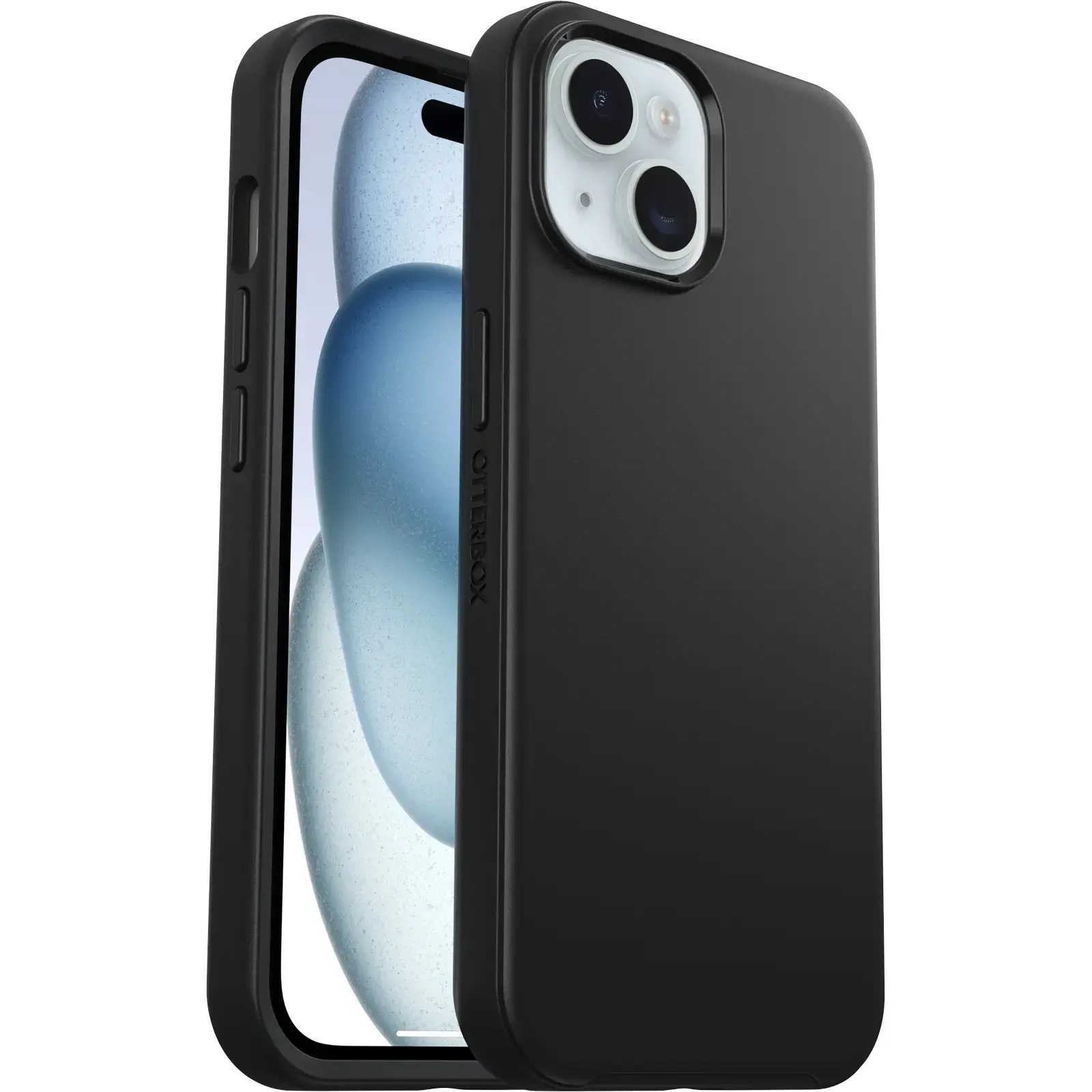 OtterBox - Symmetry Series Hard Shell for MagSafe for Apple iPhone 15, Apple iPhone 14, and Apple iPhone 13 - Black