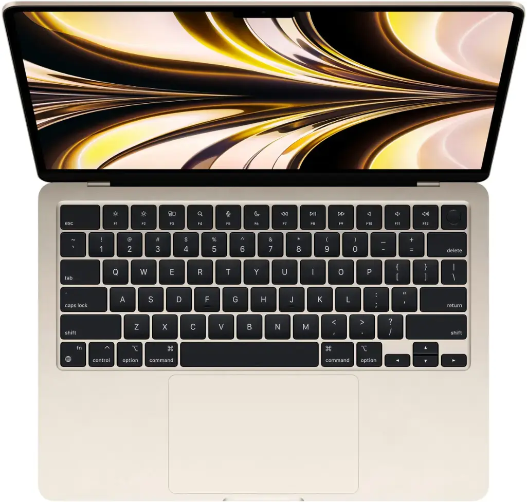 Apple - MacBook Air 13-inch Apple M2 chip Built for Apple Intelligence - 16GB Memory - 256GB SSD - Starlight