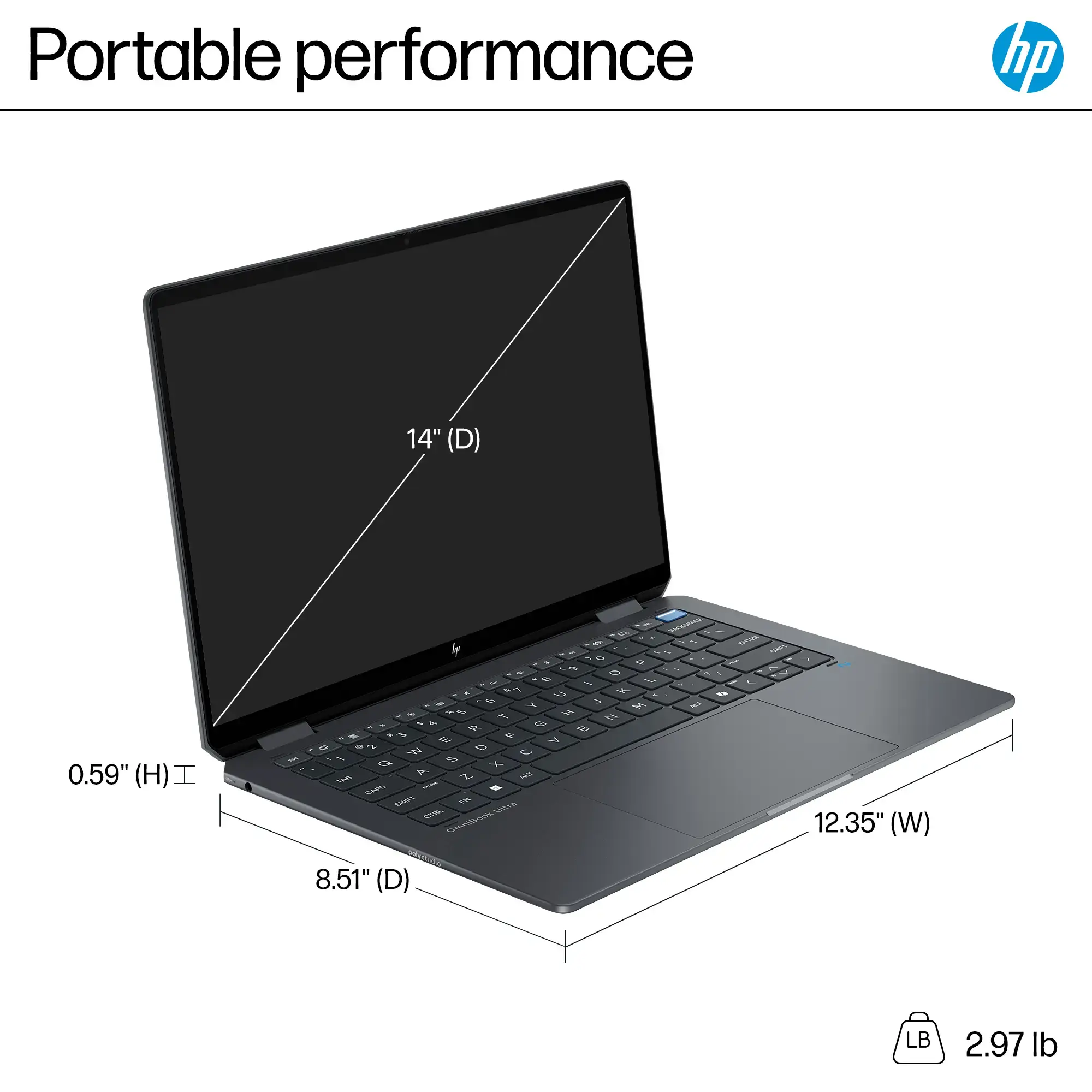 HP - OmniBook Ultra Flip - Copilot+ PC - 14" 3K OLED Touch-Screen Laptop - Intel Core Ultra 7 - 16GB Memory - 1TB SSD - Eclipse Gray-14 inches-Intel Core Ultra 7 Series 2 Evo Edition-16 GB Memory-1 TB-Eclipse Gray