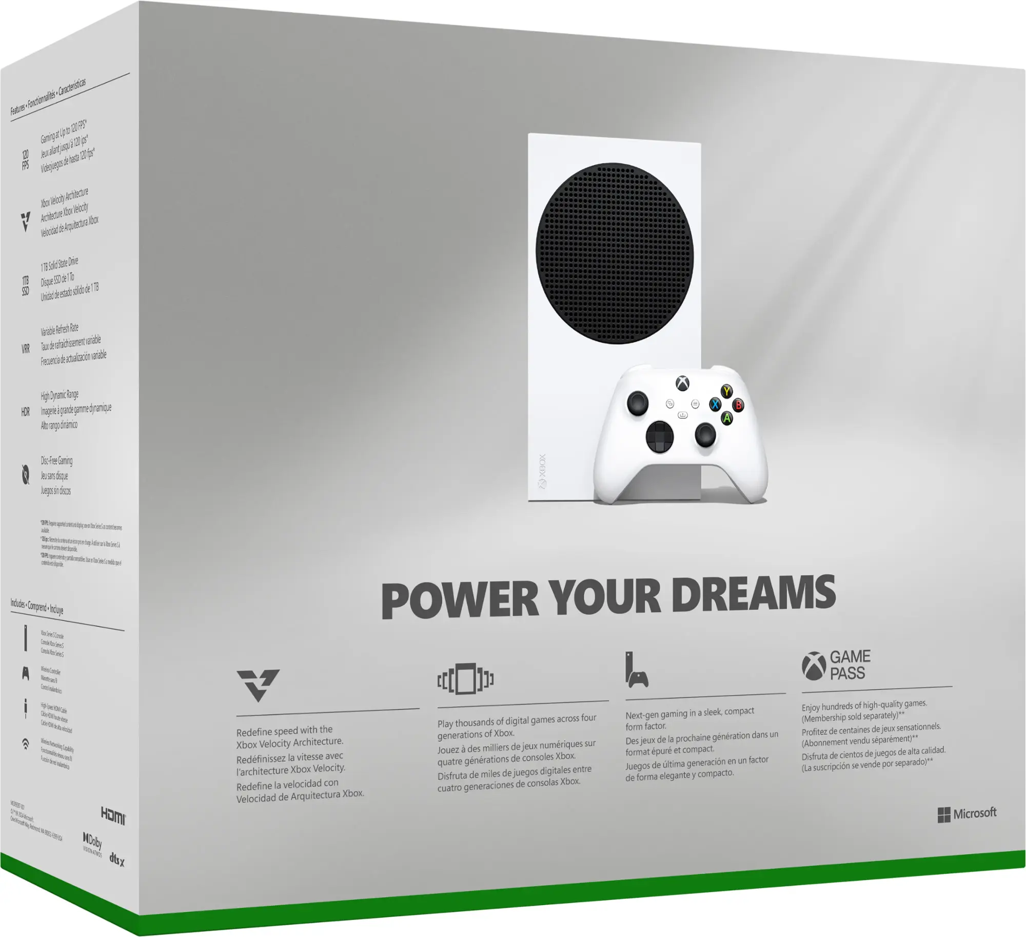 Microsoft - X box Series S 1TB All-Digital Console (Disc-Free Gaming) - Robot White