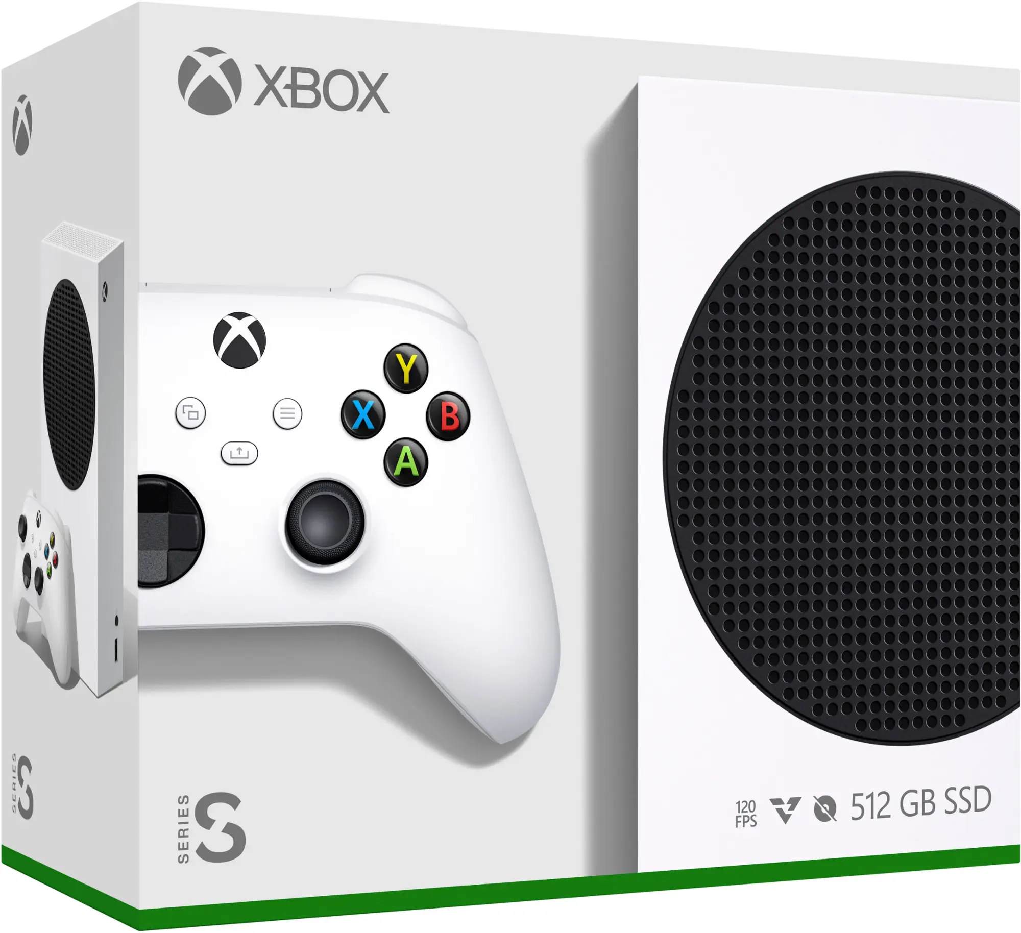 Microsoft - X box Series S 512GB All-Digital Console (Disc-Free Gaming) - White