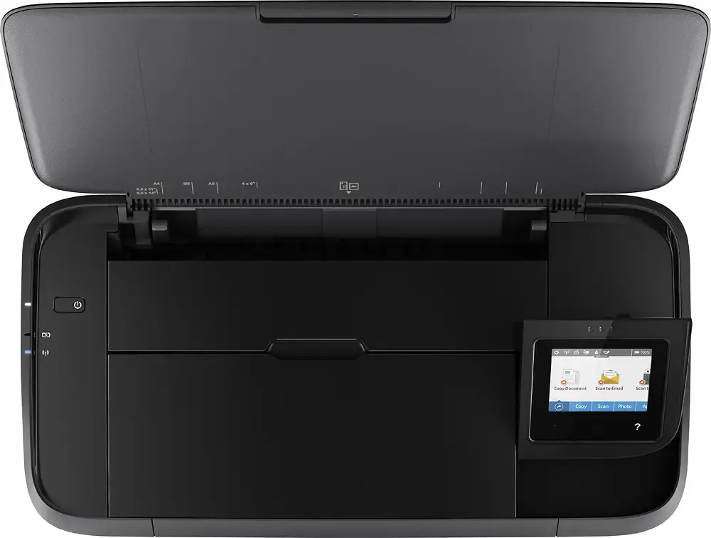 HP - OfficeJet 250 Mobile Wireless All-In-One Inkjet Printer - Black-Black