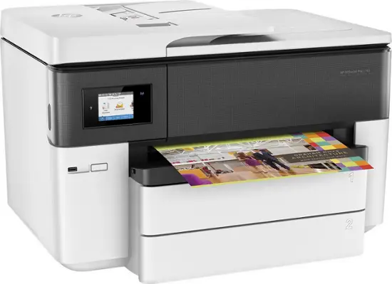 HP - Office Jet Pro 7740 Wireless All-In-One Inkjet Printer - White