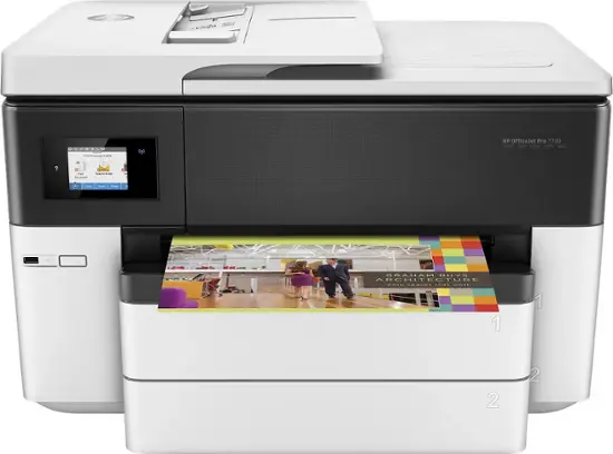 HP - Office Jet Pro 7740 Wireless All-In-One Inkjet Printer - White