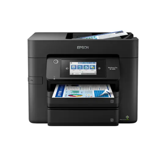 Epson - WorkForce Pro WF-4830 Wireless All-in-One Printer - Black-Black