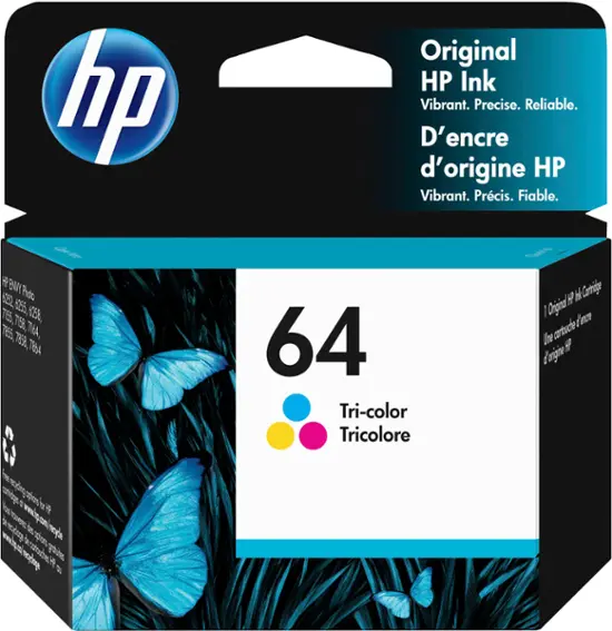 HP - 64 Standard Capacity Ink Cartridge - Tri-color-Tri-color