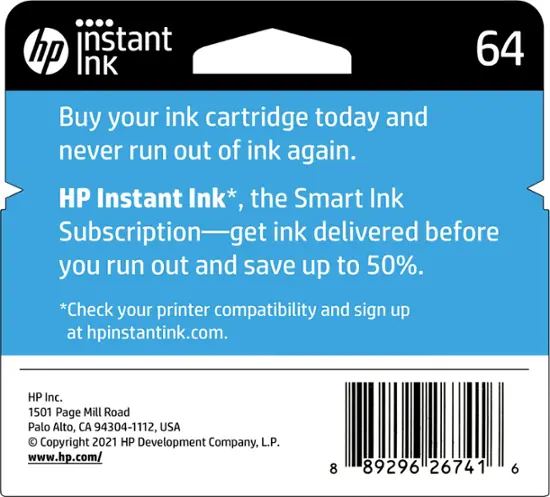 HP - 64 Standard Capacity Ink Cartridge - Tri-color