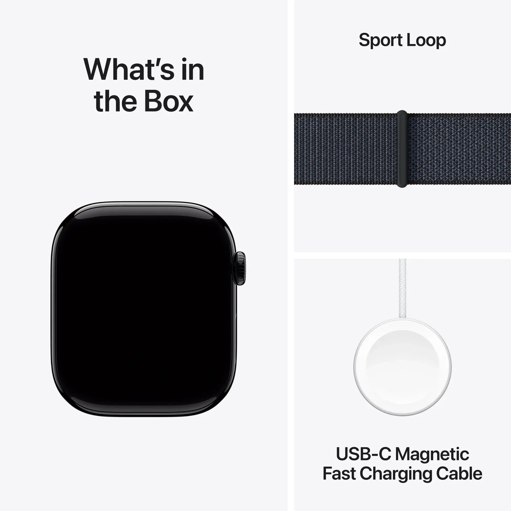 Apple Watch Series 10 (GPS+Cellular) 46mm Aluminum Case with Ink Sport Loop - Jet Black - (2024)