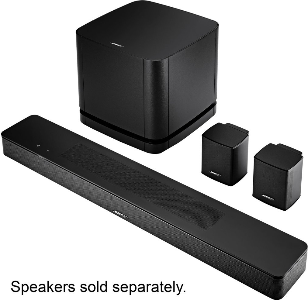 Bose - Smart Soundbar 600 with Dolby Atmos and Voice Assistant - Black-Black