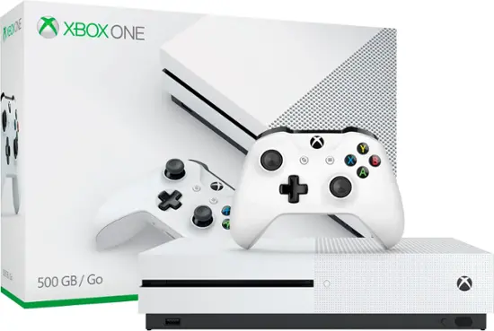 Microsoft - Geek Squad Certified Refurbished Xbox One S 500GB Console - White