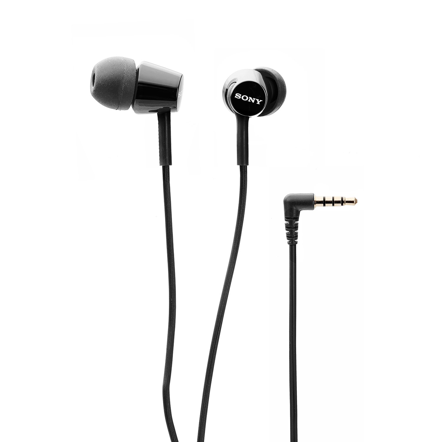 Sony - EX155AP EX Series Wired In-Ear Headphones - Black