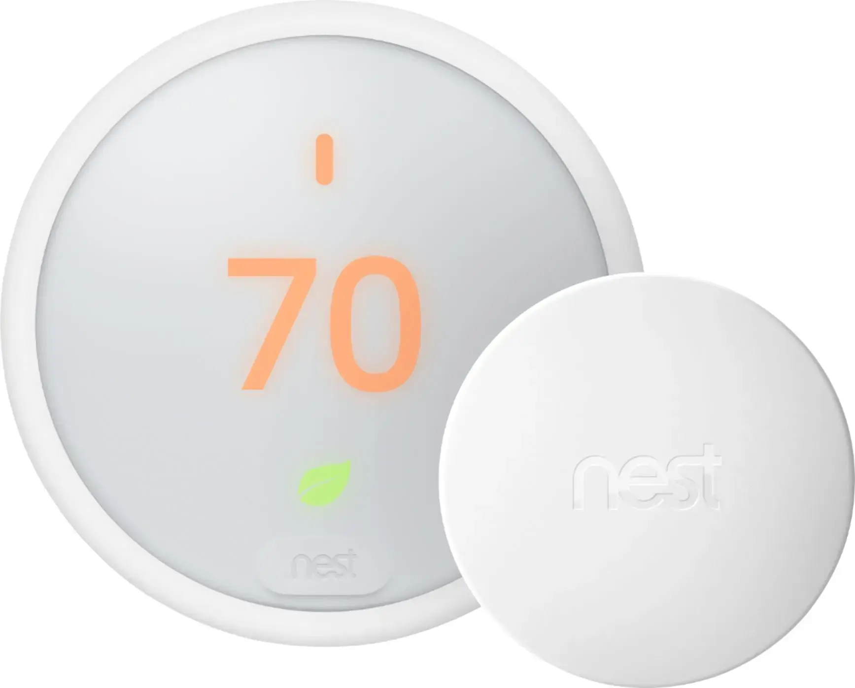 Google - Nest Temperature Sensor - White-White