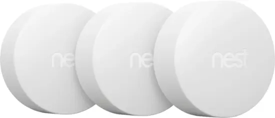 Google - Nest Temperature Sensor (3-Pack) - White-White