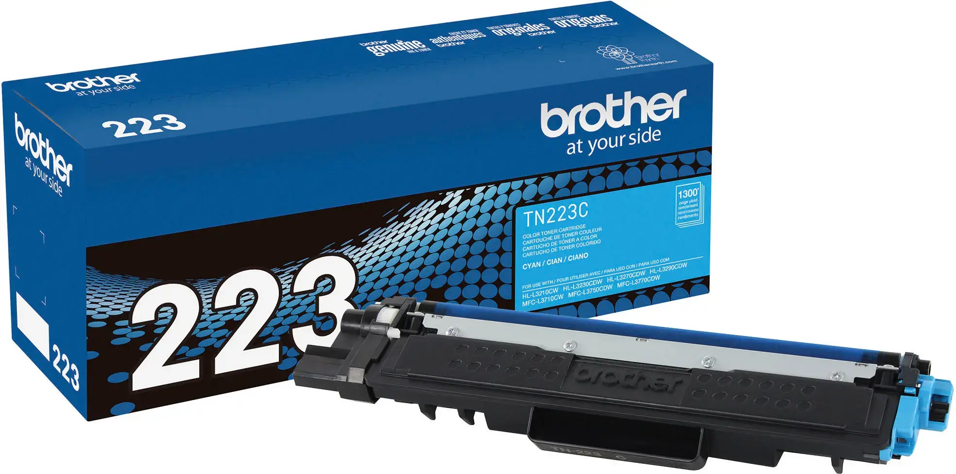 Brother - TN225C High-Yield Toner Cartridge - Cyan