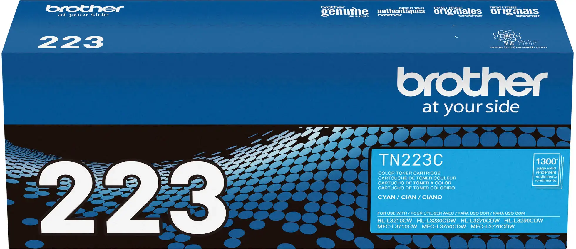 Brother - TN225C High-Yield Toner Cartridge - Cyan