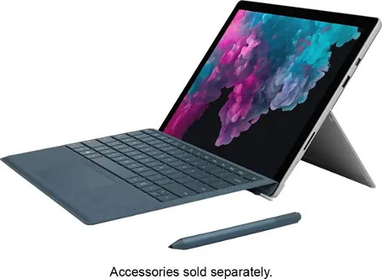 Microsoft - Geek Squad Certified Refurbished Surface Pro 6 - 12.3" Touch-Screen - Intel Core i5 - 8GB Memory - 128GB SSD - Platinum-Intel 8th Generation Core i5-8 GB Memory-128 GB-Platinum