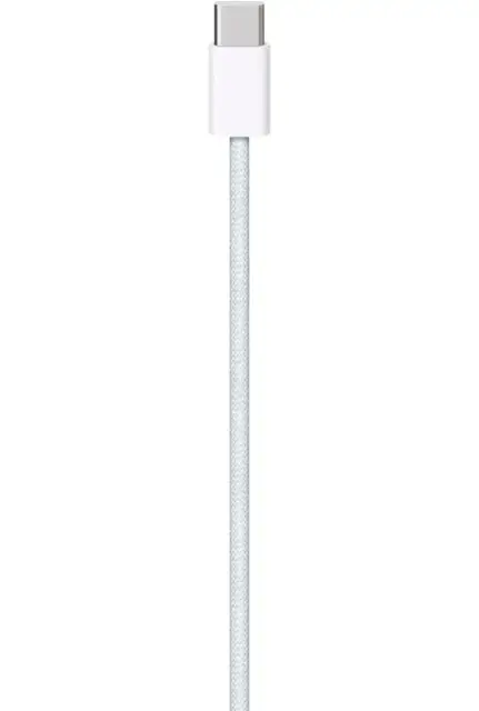 Apple - USB-C Woven Charge Cable (1m) - White