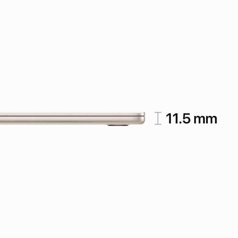 Apple - MacBook Air 15" Laptop - M2 chip Built for Apple Intelligence - 16GB Memory - 1TB SSD - Starlight-50 inches-Apple M2-16 GB Memory-1 TB-Starlight