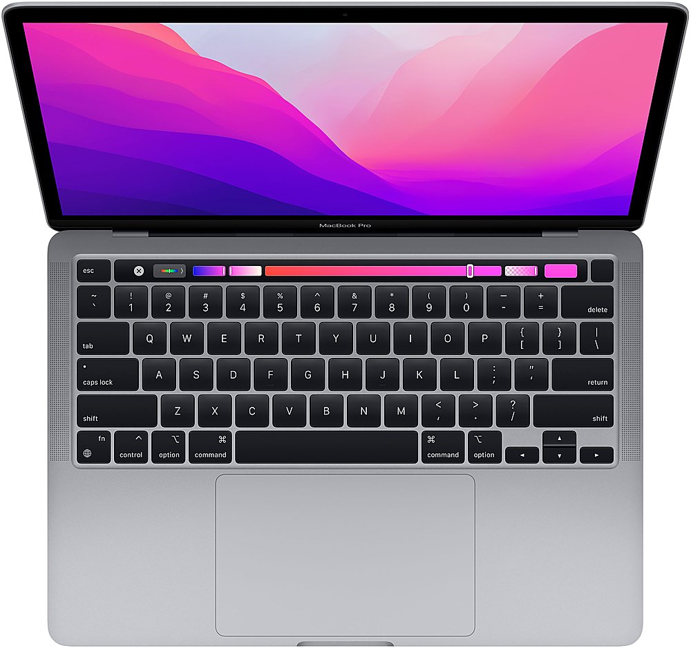 Apple - MacBook Pro 13.3" Laptop - M2 chip Built for Apple Intelligence - 24GB Memory - 1TB SSD - Space Gray-13.3 inches-Apple M2-24 GB Memory-1TB SSD-Space Gray