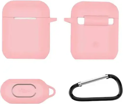 SaharaCase - Case Kit for Apple AirPods (1st Generation and 2nd Generation) - Pink Rose