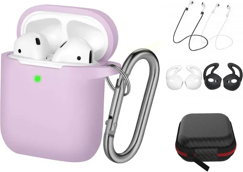 SaharaCase - Case Kit for Apple AirPods (1st Generation and 2nd Generation) - Lavender