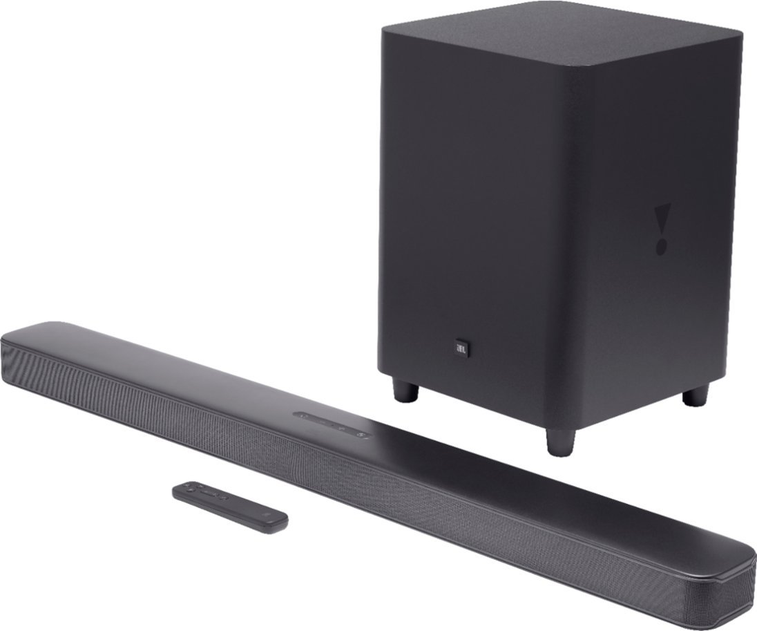 JBL - 5.1-Channel Soundbar with Wireless Subwoofer - Black