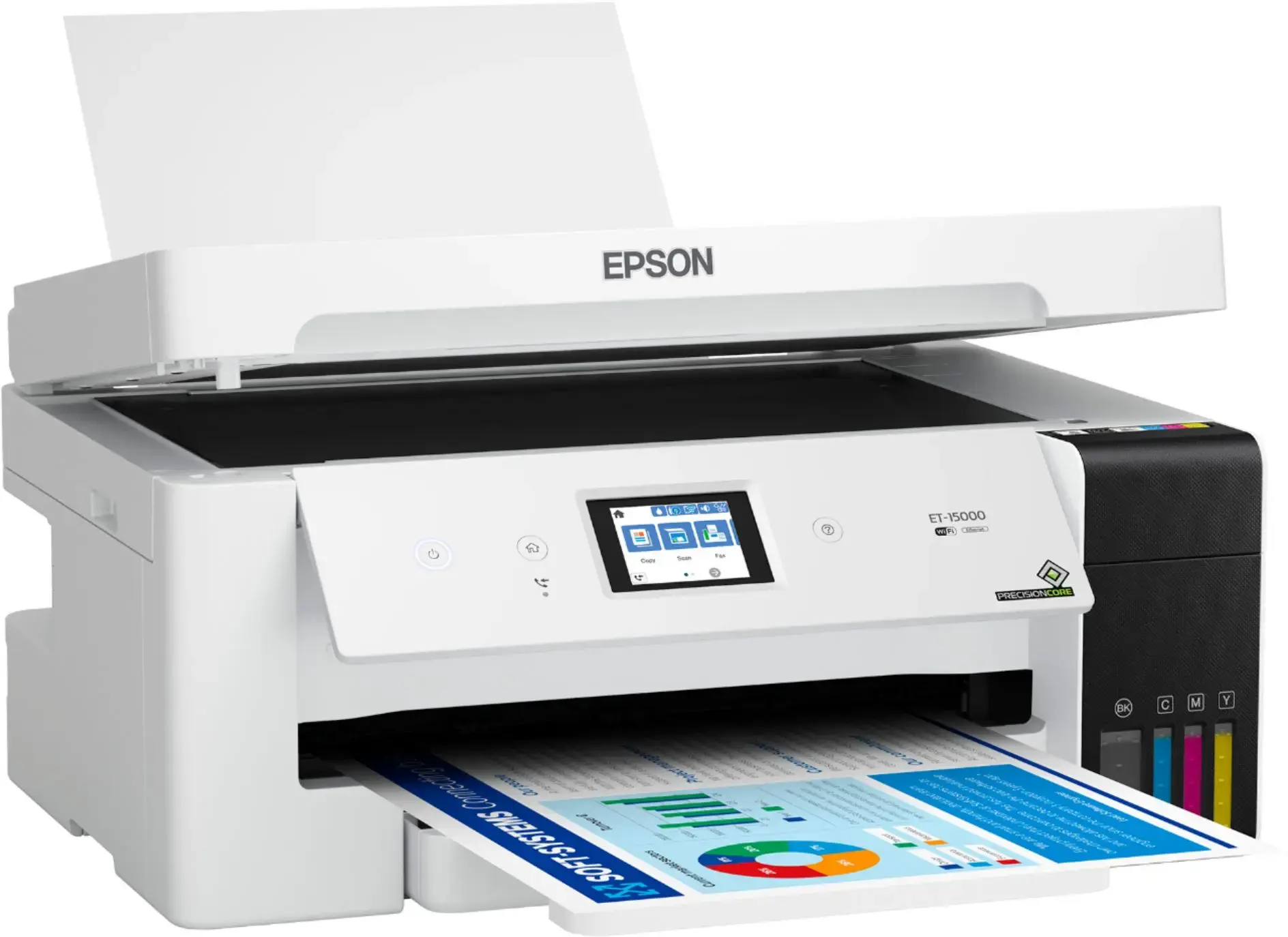 Epson - EcoTank ET-15000 Wireless All-In-One Inkjet Printer - White