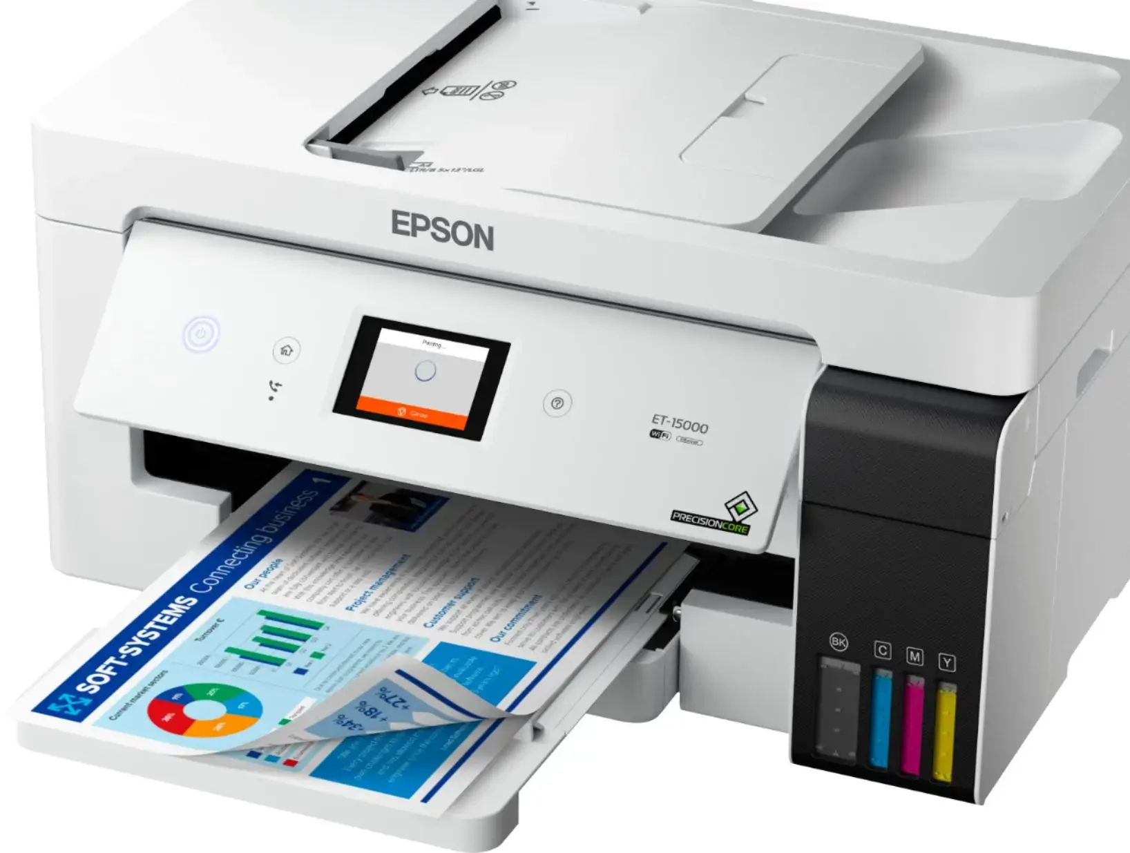 Epson - EcoTank ET-15000 Wireless All-In-One Inkjet Printer - White