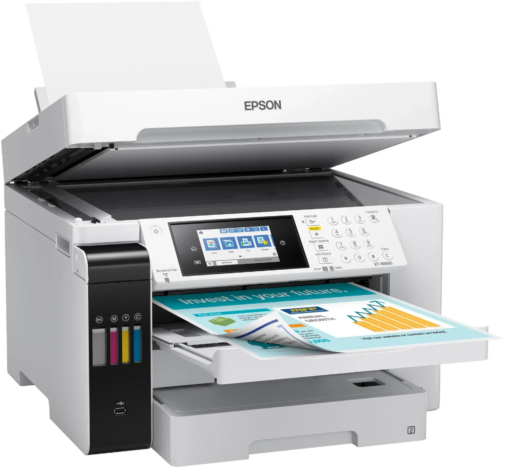 Epson - EcoTank Pro ET-16650 Wireless All-In-One Inkjet Printer - White