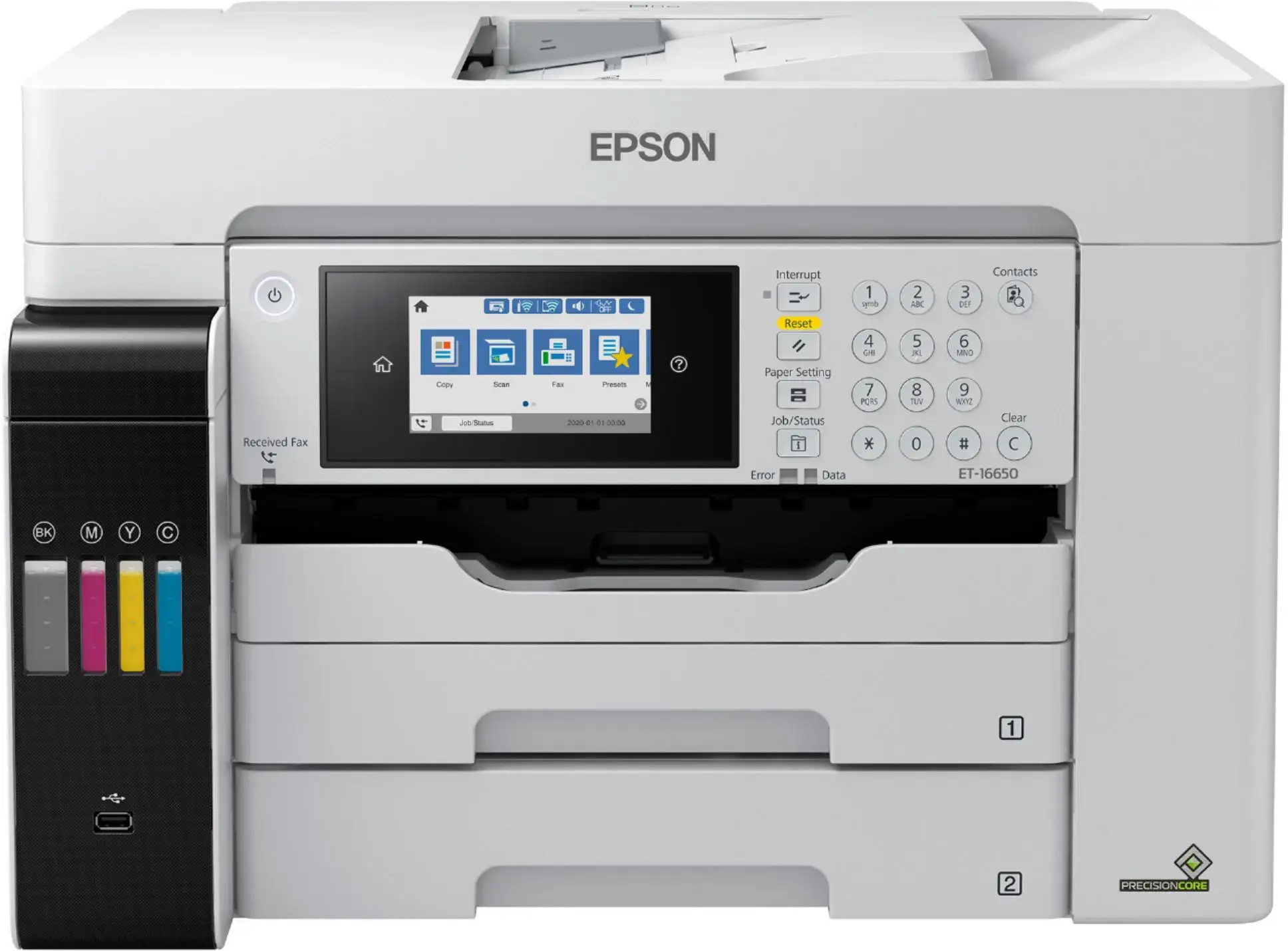 Epson - EcoTank Pro ET-16650 Wireless All-In-One Inkjet Printer - White-White