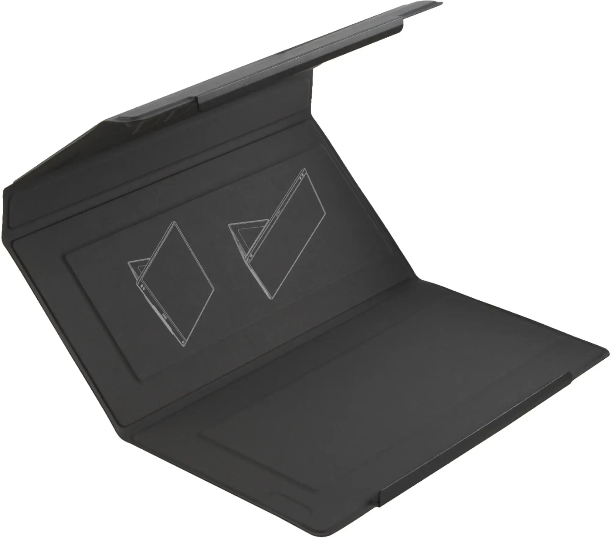 ASUS - ZenScreen 15.6” IPS FHD 1080P USB Type-C Portable Monitor with Foldable Smart Case - Dark Gray