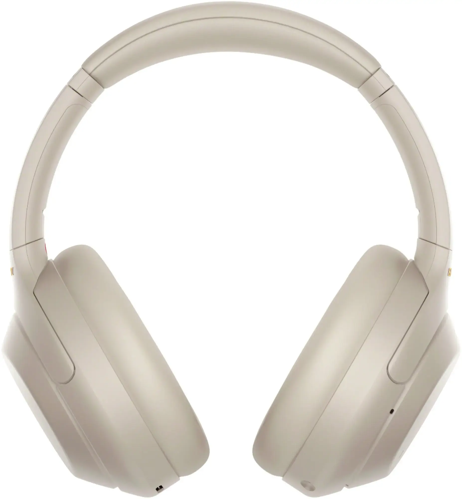 Sony - WH1000XM4 Wireless Noise-Cancelling Over-the-Ear Headphones - Silver-Silver